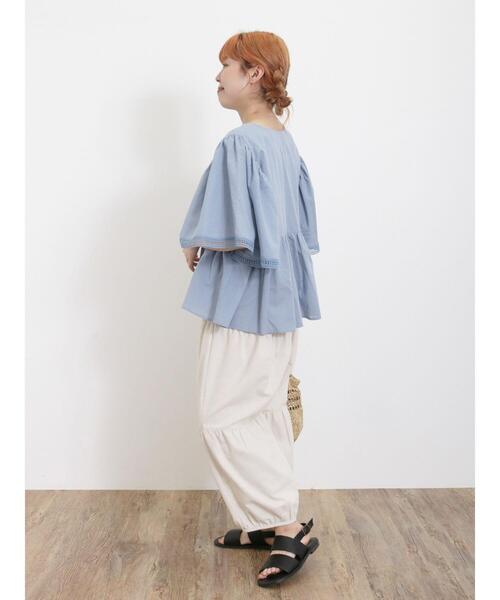 Samansa Mos2（サマンサ モスモス）の「【Lサイズ WEB限定】ティアードバルーンパンツ（その他パンツ・レディース・ベージュ/チャコールグレー/モカ・M/L）」の11枚目の写真