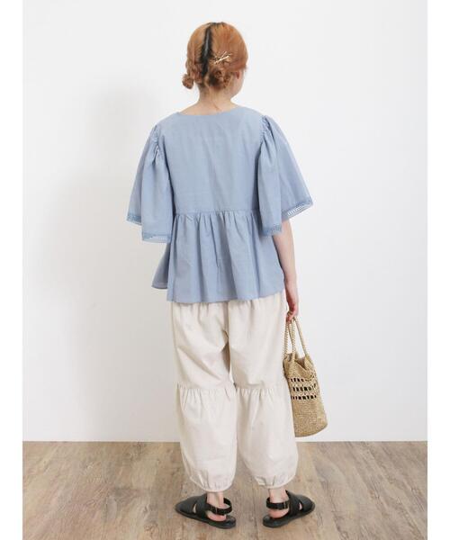 Samansa Mos2（サマンサ モスモス）の「【Lサイズ WEB限定】ティアードバルーンパンツ（その他パンツ・レディース・ベージュ/チャコールグレー/モカ・M/L）」の12枚目の写真