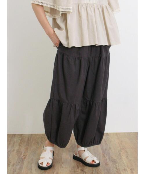 Samansa Mos2（サマンサ モスモス）の「【Lサイズ WEB限定】ティアードバルーンパンツ（その他パンツ・レディース・ベージュ/チャコールグレー/モカ・M/L）」の18枚目の写真