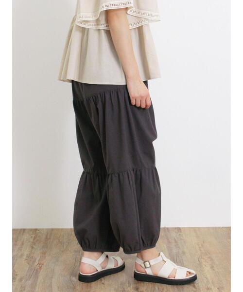 Samansa Mos2（サマンサ モスモス）の「【Lサイズ WEB限定】ティアードバルーンパンツ（その他パンツ・レディース・ベージュ/チャコールグレー/モカ・M/L）」の20枚目の写真