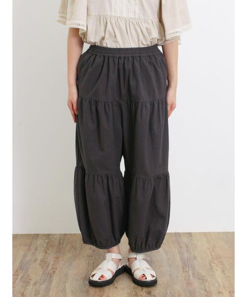 Samansa Mos2（サマンサ モスモス）の「【Lサイズ WEB限定】ティアードバルーンパンツ（その他パンツ・レディース・ベージュ/チャコールグレー/モカ・M/L）」の21枚目の写真