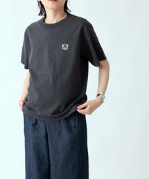 ARCH & LINE（アーチアンドライン）の「《環境配慮素材 / 日本製》100%アップサイクル素材 半袖T ナッキーワッペン [155-175cm]（Tシャツ/カットソー・キッズ）」
