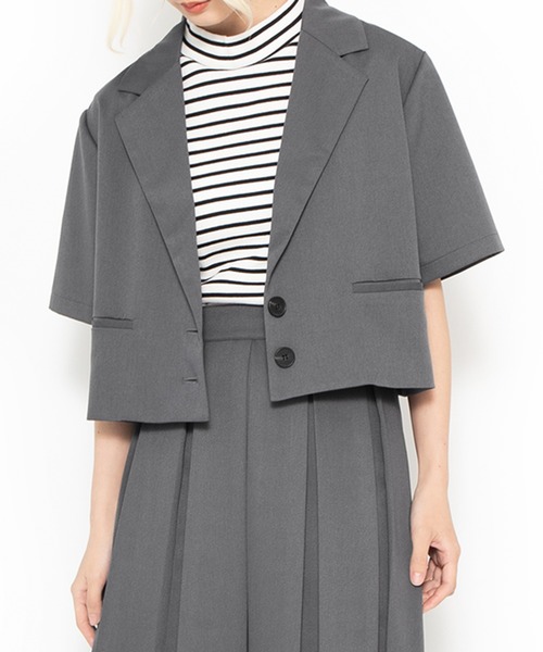 PUNYUS（プニュズ）の「ボーダーハイネックリブＴシャツ（Tシャツ/カットソー・レディース・ホワイト/グリーン/ブラック・1/4/3/2）」の22枚目の写真