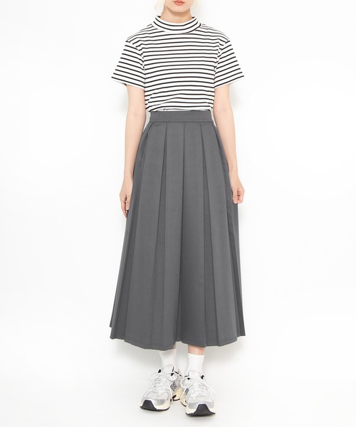 PUNYUS（プニュズ）の「ボーダーハイネックリブＴシャツ（Tシャツ/カットソー・レディース・ホワイト/グリーン/ブラック・1/4/3/2）」の21枚目の写真