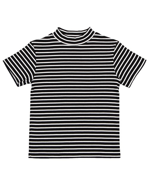 PUNYUS（プニュズ）の「ボーダーハイネックリブＴシャツ（Tシャツ/カットソー・レディース・ホワイト/グリーン/ブラック・1/4/3/2）」の12枚目の写真