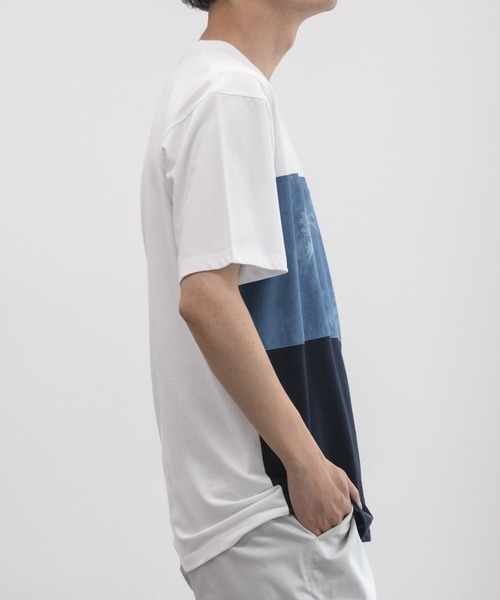 NAVY（ネイビー）の「ブロック&パネル切り替えデザイン T-SHIRT