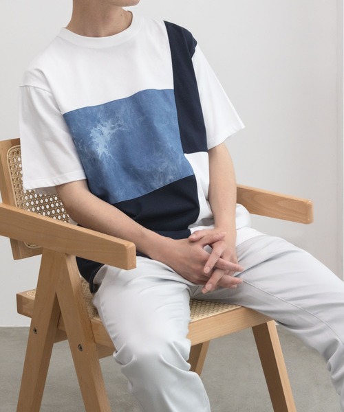 XLARGE パネル切り替えデザイン 半袖Ｔシャツ 古着感がおしゃれ XLARGE パネル切り替えデザイン 半袖Tシャツ 古着感がおしゃれ