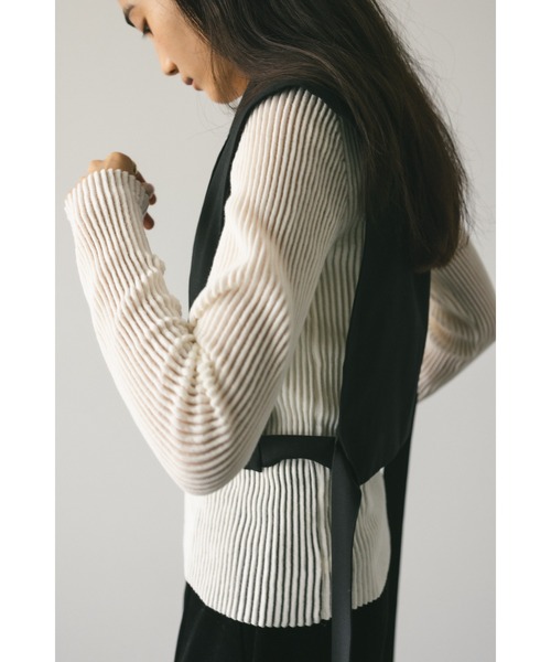 STYLEMIXER（スタイルミキサー）の「テーラードベスト（ベスト・レディース・ブラック/グレー・FREE）」の8枚目の写真