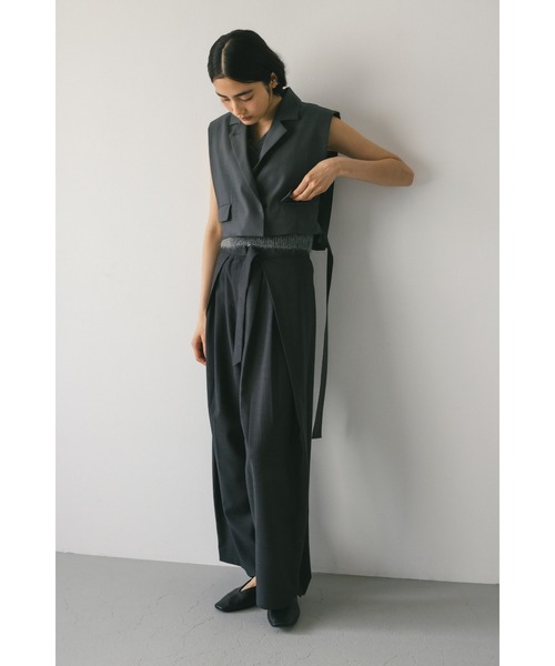 STYLEMIXER（スタイルミキサー）の「テーラードベスト（ベスト・レディース・ブラック/グレー・FREE）」の12枚目の写真