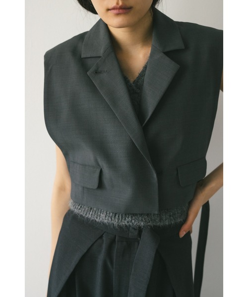 STYLEMIXER（スタイルミキサー）の「テーラードベスト（ベスト・レディース・ブラック/グレー・FREE）」の13枚目の写真