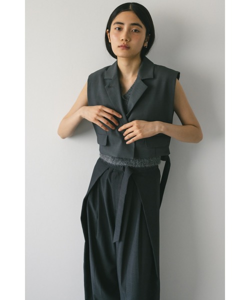 STYLEMIXER（スタイルミキサー）の「テーラードベスト（ベスト・レディース・ブラック/グレー・FREE）」の16枚目の写真