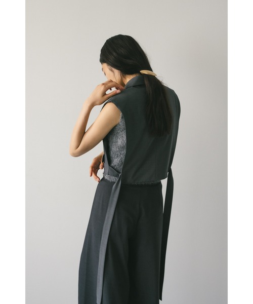 STYLEMIXER（スタイルミキサー）の「テーラードベスト（ベスト・レディース・ブラック/グレー・FREE）」の19枚目の写真