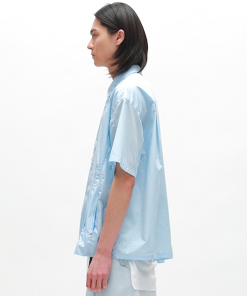 DIET BUTCHER(ダイエットブッチャー)の「DIET BUTCHER/ダイエットブッチャー Over sized half sleeve shirt 半袖シャツ(シャツ/ブラウス・メンズ・グレイッシュベージュ/サックスブルー/ブラック・1/3/2)」の16枚目の写真
