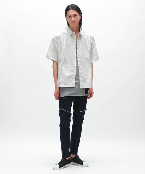 DIET BUTCHER(ダイエットブッチャー)の「DIET BUTCHER/ダイエットブッチャー Over sized half sleeve shirt 半袖シャツ(シャツ/ブラウス・メンズ・グレイッシュベージュ/サックスブルー/ブラック・1/3/2)」の6枚目の写真
