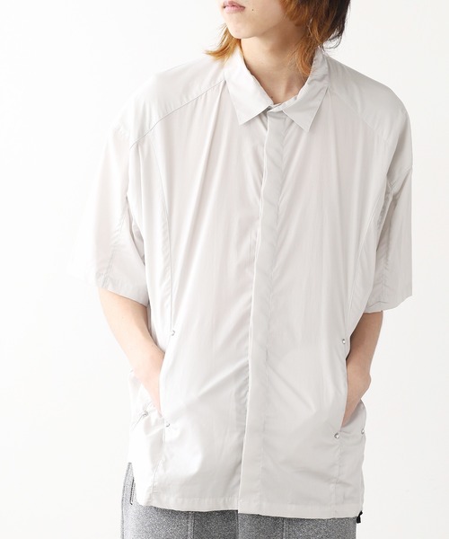 DIET BUTCHER(ダイエットブッチャー)の「DIET BUTCHER/ダイエットブッチャー Over sized half sleeve shirt 半袖シャツ(シャツ/ブラウス・メンズ・グレイッシュベージュ/サックスブルー/ブラック・1/3/2)」の18枚目の写真