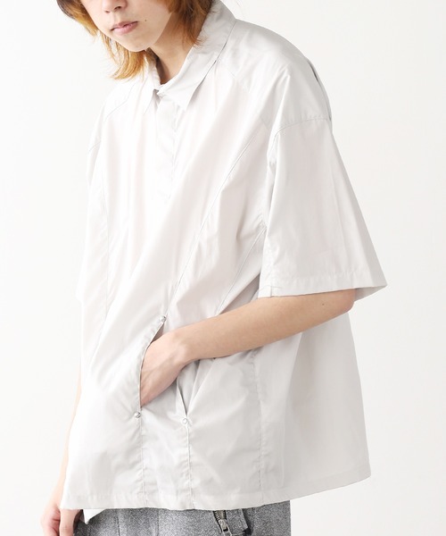 DIET BUTCHER(ダイエットブッチャー)の「DIET BUTCHER/ダイエットブッチャー Over sized half sleeve shirt 半袖シャツ(シャツ/ブラウス・メンズ・グレイッシュベージュ/サックスブルー/ブラック・1/3/2)」の21枚目の写真