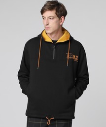 PSYCHO BUNNY ブラック ワンピース　ストレッチ　スエット　パーカー ヴィンテージライク スウェット ジップパーカ｜Psycho Bunny