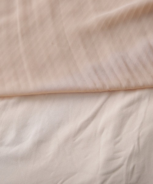 HUG.U(ハグユー)の「裏起毛シフォンロングスカート(スカート・レディース・ダークグリーン/ブラック/ライトベージュ・レギュラー丈/トール丈)」の20枚目の写真