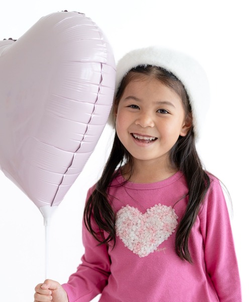 SKAPE（エスケープ）の「ﾋﾞｯｸﾘﾎﾞﾝﾍﾞﾚｰ（ハンチング/ベレー帽・キッズ・ネイビー/ホワイト・50cm/54cm）」の5枚目の写真