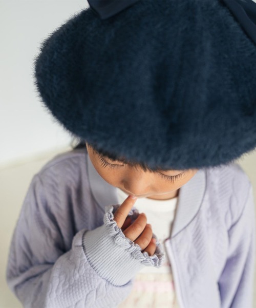 SKAPE（エスケープ）の「ﾋﾞｯｸﾘﾎﾞﾝﾍﾞﾚｰ（ハンチング/ベレー帽・キッズ・ネイビー/ホワイト・50cm/54cm）」の6枚目の写真