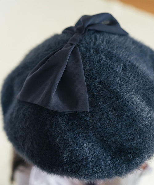 SKAPE（エスケープ）の「ﾋﾞｯｸﾘﾎﾞﾝﾍﾞﾚｰ（ハンチング/ベレー帽・キッズ・ネイビー/ホワイト・50cm/54cm）」の7枚目の写真