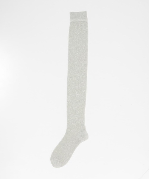 SENSE OF PLACE by URBAN RESEARCH(センスオブプレイスバイアーバンリサーチ)の「ニーハイソックス(ソックス/靴下・レディース・アイボリー/シルバー・ONE)」の16枚目の写真