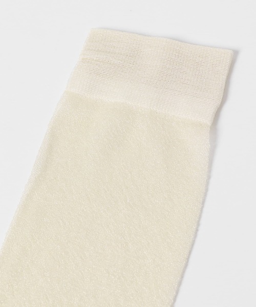 SENSE OF PLACE by URBAN RESEARCH(センスオブプレイスバイアーバンリサーチ)の「ニーハイソックス(ソックス/靴下・レディース・アイボリー/シルバー・ONE)」の18枚目の写真