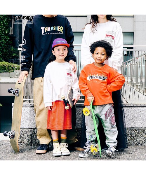 F.O.KIDS（エフオーキッズ）の「サイドラインベロアスカート（スカート・キッズ・ブラック/オレンジ/グリーン・80/90/100/110/120/130/140）」の7枚目の写真