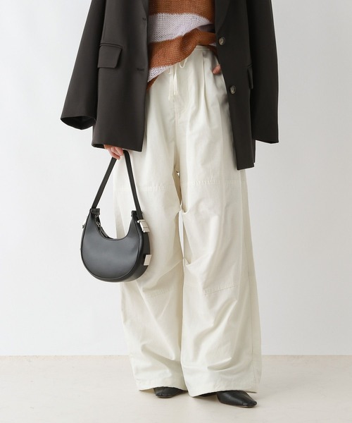 RAGEBLUE（レイジブルー）の「タックパラシュートパンツ（カーゴパンツ・レディース・ブラック/オリーブ/オフホワイト・FREE）」の13枚目の写真