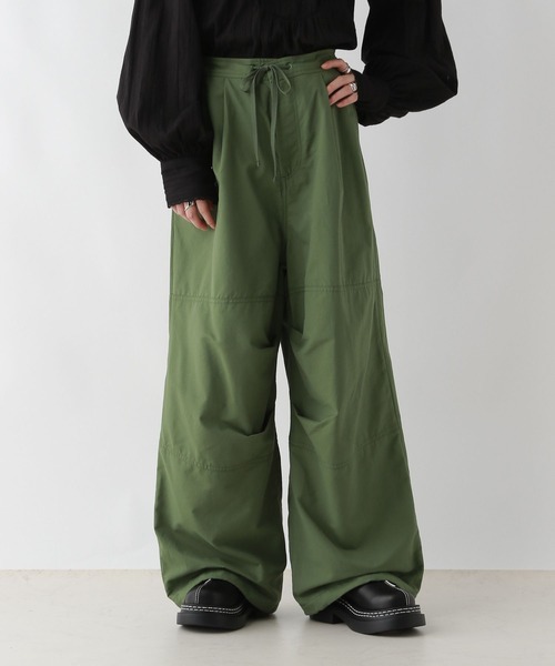 RAGEBLUE（レイジブルー）の「タックパラシュートパンツ（カーゴパンツ・レディース・ブラック/オリーブ/オフホワイト・FREE）」の22枚目の写真