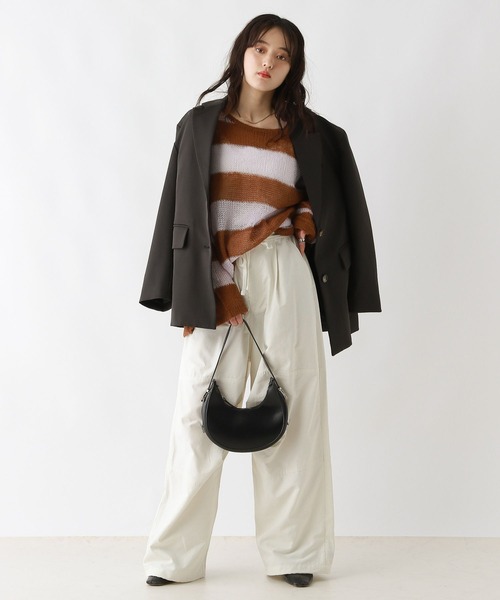 RAGEBLUE（レイジブルー）の「タックパラシュートパンツ（カーゴパンツ・レディース・ブラック/オリーブ/オフホワイト・FREE）」の9枚目の写真