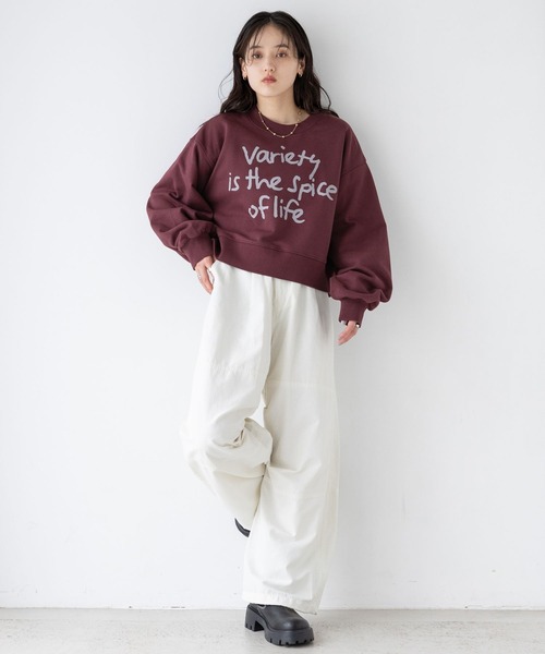 RAGEBLUE（レイジブルー）の「タックパラシュートパンツ（カーゴパンツ・レディース・ブラック/オリーブ/オフホワイト・FREE）」の4枚目の写真