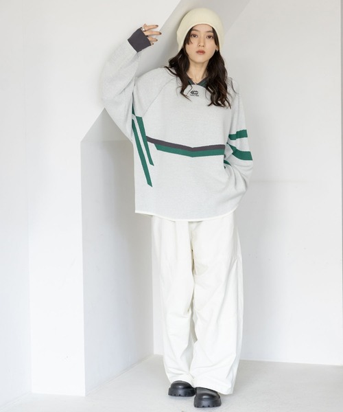 RAGEBLUE（レイジブルー）の「タックパラシュートパンツ（カーゴパンツ・レディース・ブラック/オリーブ/オフホワイト・FREE）」の7枚目の写真