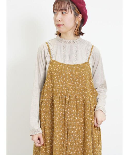 Samansa Mos2（サマンサ モスモス）の「レーススタンドネックカットソー（Tシャツ/カットソー・レディース・オフホワイト/ベージュ/ブラック・F）」の22枚目の写真