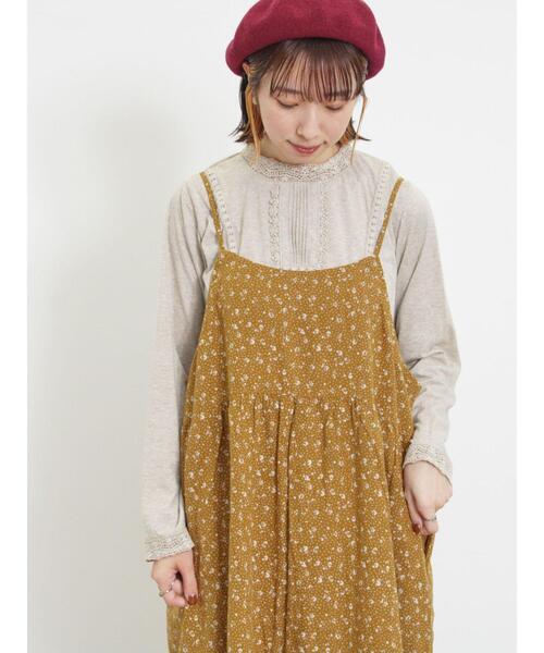 Samansa Mos2（サマンサ モスモス）の「レーススタンドネックカットソー（Tシャツ/カットソー・レディース・オフホワイト/ベージュ/ブラック・F）」の21枚目の写真