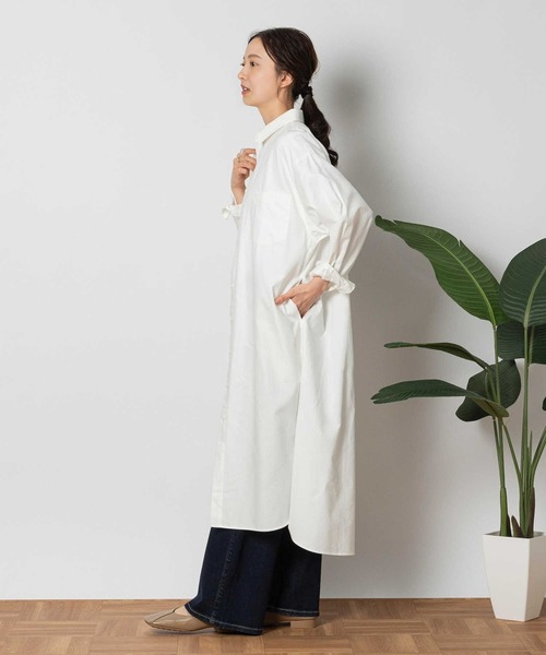 Right-on（ライトオン）の「シャツワンピース（シャツワンピース・レディース・ブルー/ホワイト・M/L/XL）」の20枚目の写真