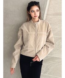 GYDA | フェイクスウェードエンボスブルゾン(ブルゾン)