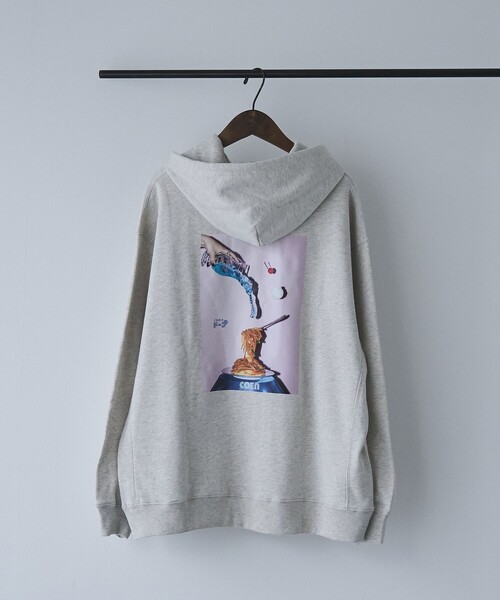 coen(コーエン)の「不純喫茶ドープ別注バックプリント裏毛フーディー(パーカー・レディース・ライム/その他1/ダークグレー/ライトグレー/その他3/その他2・L/M)」の1枚目の写真