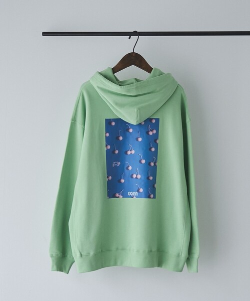 coen(コーエン)の「不純喫茶ドープ別注バックプリント裏毛フーディー(パーカー・レディース・ライム/その他1/ダークグレー/ライトグレー/その他3/その他2・L/M)」の6枚目の写真