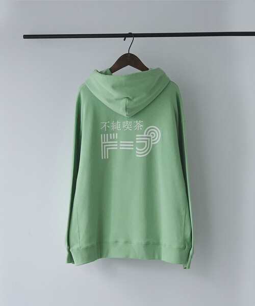 coen(コーエン)の「不純喫茶ドープ別注バックプリント裏毛フーディー(パーカー・レディース・ライム/その他1/ダークグレー/ライトグレー/その他3/その他2・L/M)」の4枚目の写真