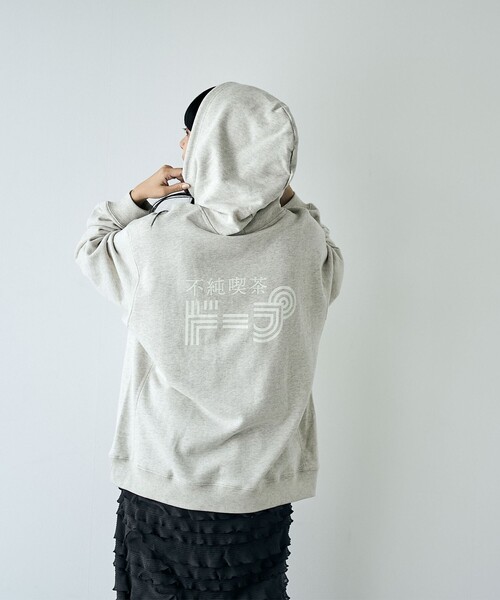 coen(コーエン)の「不純喫茶ドープ別注バックプリント裏毛フーディー(パーカー・レディース・ライム/その他1/ダークグレー/ライトグレー/その他3/その他2・L/M)」の10枚目の写真