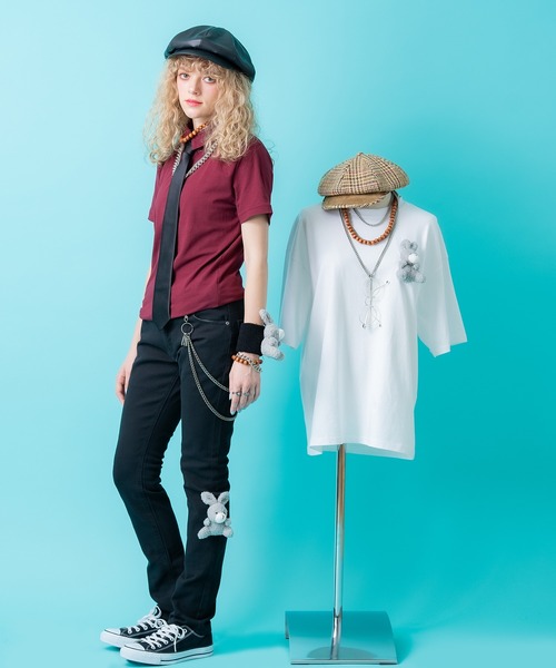 ankoROCK(アンコロック)の「TEDDY ankoROCK スリムパンツ(チノパンツ・メンズ・ブラック系1/ブラック系2・XL/L/M/S/XS)」の13枚目の写真