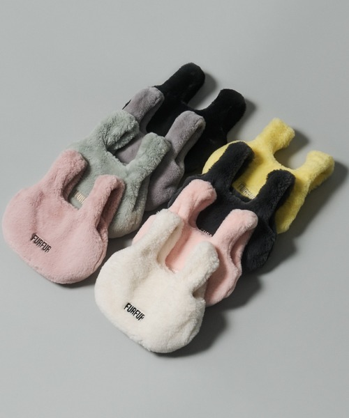 FURFUR(ファーファー)の「【ZOZO限定カラー】エコファーマーケットバッグ(ハンドバッグ・レディース・ミント/アイボリー/ピンク/イエロー/ブラック/チャコールグレー/ライトピンク・FREE/F)」の10枚目の写真