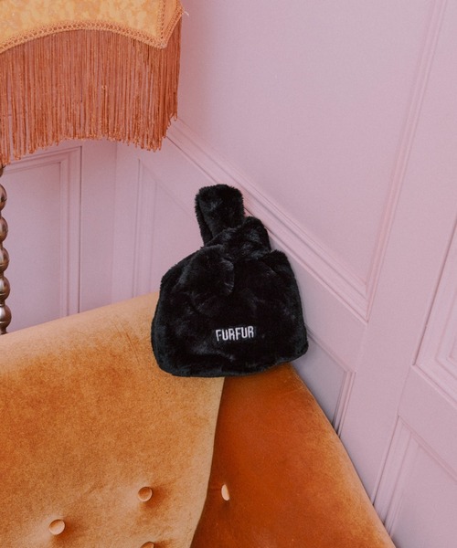 FURFUR(ファーファー)の「【ZOZO限定カラー】エコファーマーケットバッグ(ハンドバッグ・レディース・ミント/アイボリー/ピンク/イエロー/ブラック/チャコールグレー/ライトピンク・FREE/F)」の12枚目の写真