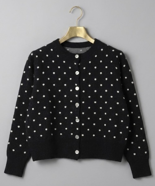 gossip！ロサンゼルス（ゴシップロサンゼルス）の「ドット柄ショートカーディガン（カーディガン/ボレロ・レディース・グレー/ブラック・FREE）」の13枚目の写真