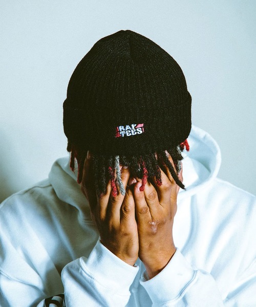 Auntie Rosa（アンティローザ）の「【RAPTEES】 LOGO WATCH CAP（ニットキャップ/ビーニー・メンズ・ブラック・FREE）」の2枚目の写真