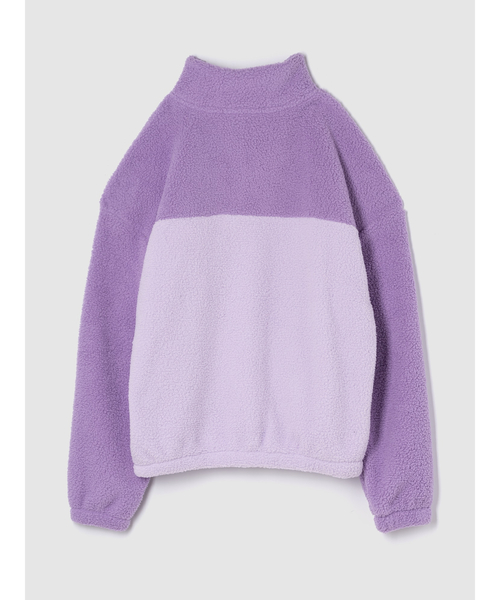 GAP（ギャップ）の「リラックス ボア 1/4スナップボタン ボア スウェット・トレーナー（スウェット・レディース・オフホワイト/ブラック/パープル/ブラウン・L/S/XS/XL/XXS/M）」の5枚目の写真