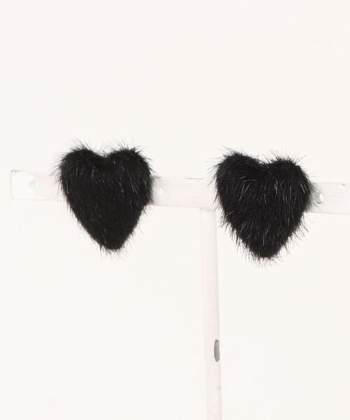 SPIGA（スピーガ）の「ｶﾗﾌﾙｼｬｷﾞｰﾊｰﾄﾋﾟｱｽ（ピアス（両耳用）・レディース・ブラウン/パープル/ピンク系その他/ブラック・FREE）」の2枚目の写真