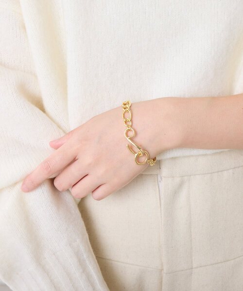 PAPILLONNER（パピヨネ）の「フックチェーンブレスレット（ブレスレット・レディース・ゴールド/シルバー・FREE）」の10枚目の写真