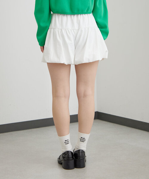 mline（エムライン）の「[mline]バルーンミニスカパン（スカート・レディース・ブラック/オフホワイト・1/2）」の11枚目の写真